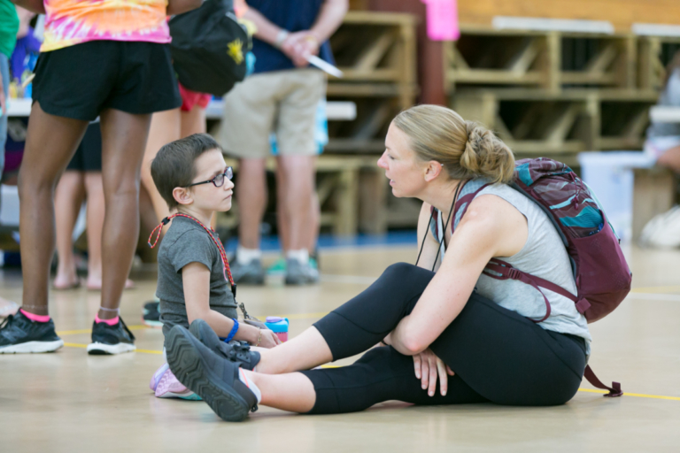 stephanie cooper with campers